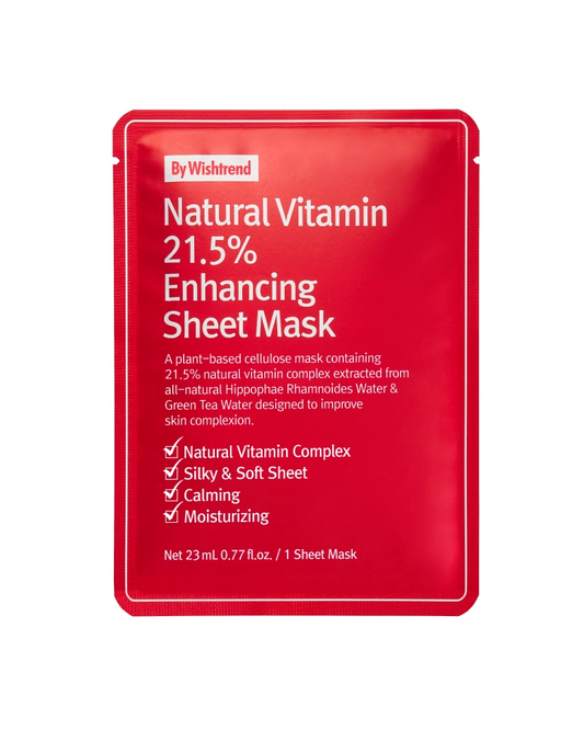 Pack Natural Vitamin 21.5 Enhancing Sheet Mask x 3